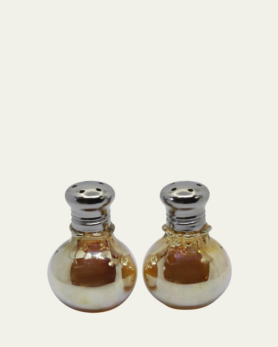 Mini Gold Salt and Pepper Shakers